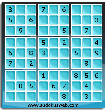 Sudoku von mittelmässiger höhe