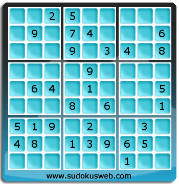 Sudoku von mittelmässiger höhe