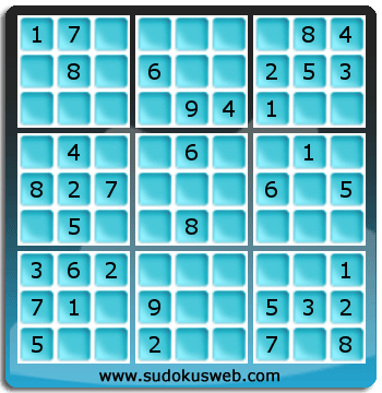 Sudoku de Niveau Facile Sudoku de Niveau Facile