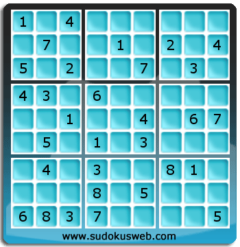 Sudoku von mittelmässiger höhe