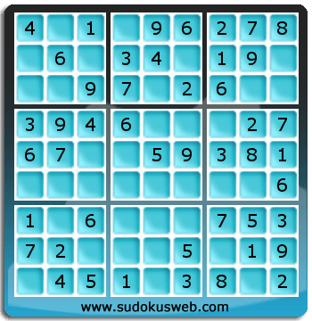 Sudoku de Niveau Très Facile Sudoku de Niveau Très Facile