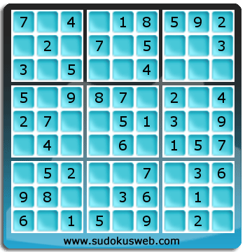 Sudoku de Niveau Très Facile Sudoku de Niveau Très Facile