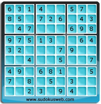 Sudoku de Niveau Très Facile Sudoku de Niveau Très Facile