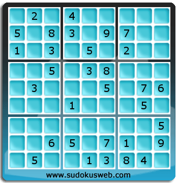 Sudoku von mittelmässiger höhe