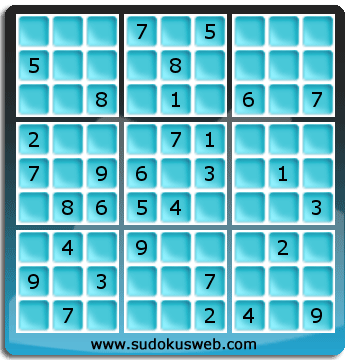 Sudoku von mittelmässiger höhe