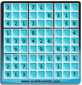 Nivel Muito Facil de Sudoku Nivel Muito Facil de Sudoku