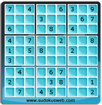 Sudoku von mittelmässiger höhe