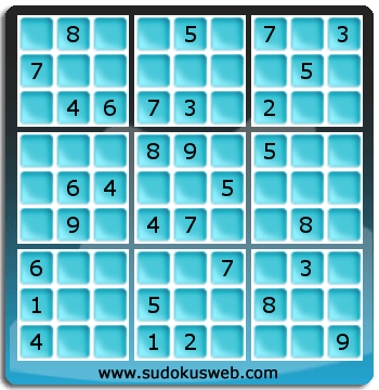 Sudoku von mittelmässiger höhe