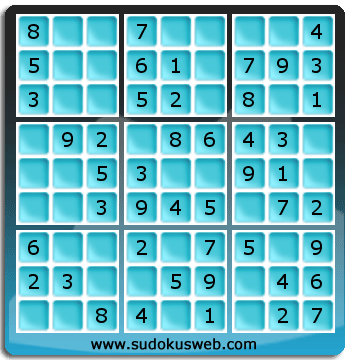 Very Easy Level Sudoku