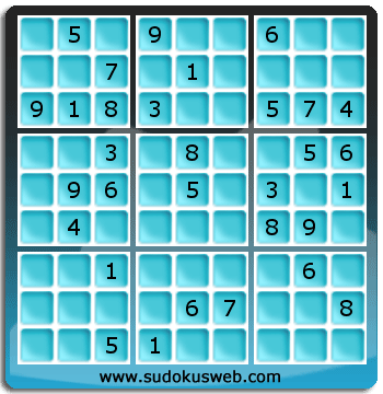 Sudoku von mittelmässiger höhe