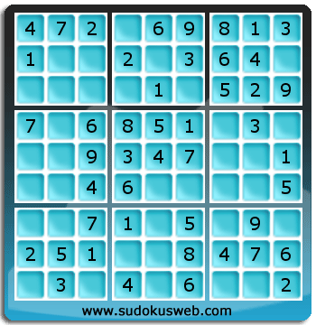 Sudoku de Niveau Très Facile Sudoku de Niveau Très Facile