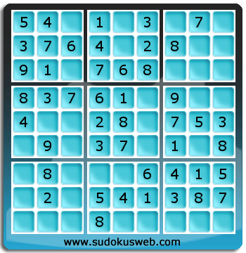 Nivel Muito Facil de Sudoku