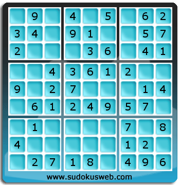 Sudoku de Niveau Très Facile