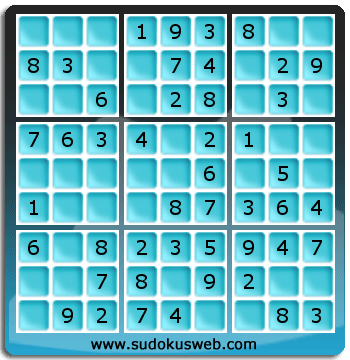 Sudoku de Niveau Très Facile Sudoku de Niveau Très Facile