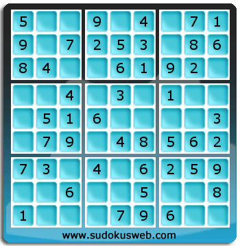 Nivel Muito Facil de Sudoku