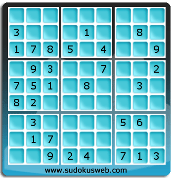 Sudoku von mittelmässiger höhe