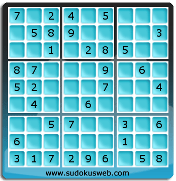 Sudoku de Nivel Fácil Sudoku de Nivel Fácil