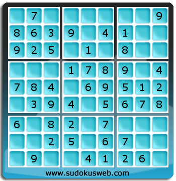 Sudoku de Nivel Muy Fácil Sudoku de Nivel Muy Fácil