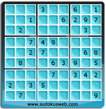 Sudoku von mittelmässiger höhe