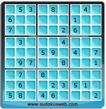 Sudoku von mittelmässiger höhe