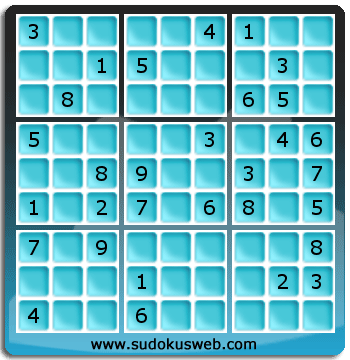 Sudoku von mittelmässiger höhe