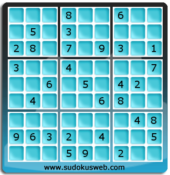 Sudoku von mittelmässiger höhe