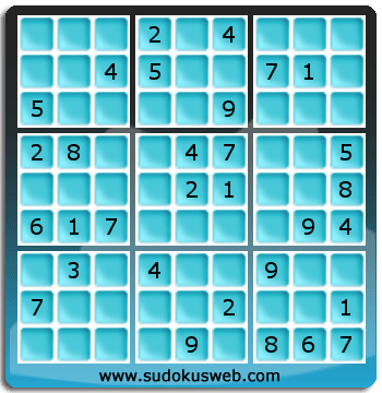 Sudoku von mittelmässiger höhe