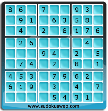 Nivel Muito Facil de Sudoku Nivel Muito Facil de Sudoku