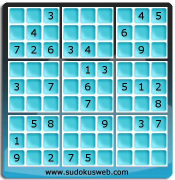 Sudoku von mittelmässiger höhe