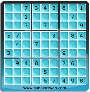 Sudoku von mittelmässiger höhe