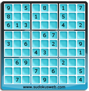 Sudoku von mittelmässiger höhe