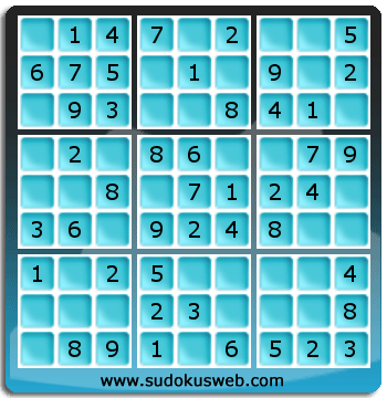 Nivel Muito Facil de Sudoku Nivel Muito Facil de Sudoku