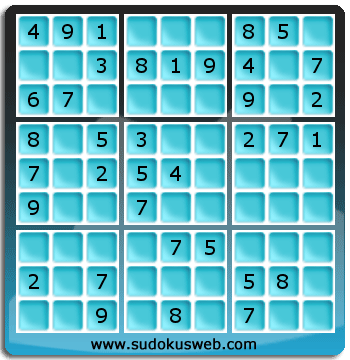 Sudoku von einfacher höhe