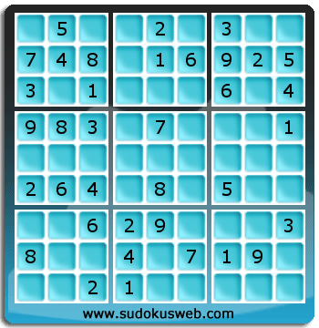 Sudoku von einfacher höhe