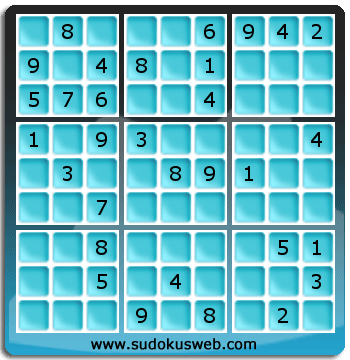 Sudoku von mittelmässiger höhe