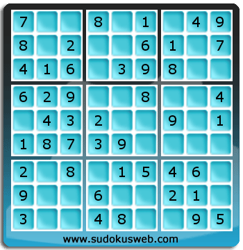 Sudoku de Niveau Très Facile Sudoku de Niveau Très Facile