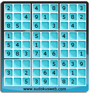 Sudoku de Niveau Très Facile Sudoku de Niveau Très Facile
