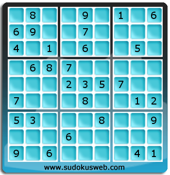 Sudoku von mittelmässiger höhe