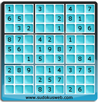 Nivel Muito Facil de Sudoku Nivel Muito Facil de Sudoku