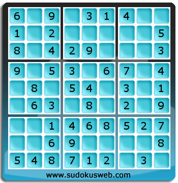 Sudoku de Niveau Très Facile Sudoku de Niveau Très Facile