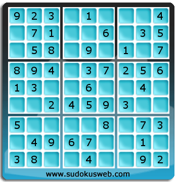 Sudoku de Niveau Très Facile Sudoku de Niveau Très Facile