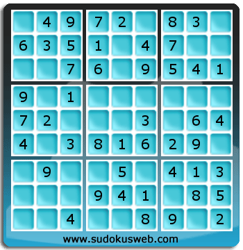Sudoku de Niveau Très Facile Sudoku de Niveau Très Facile