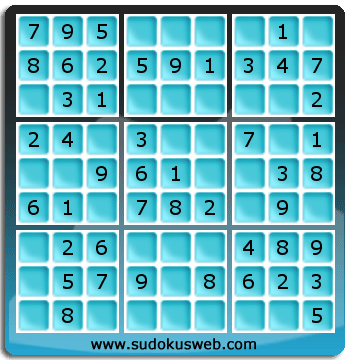 Sudoku de Niveau Très Facile Sudoku de Niveau Très Facile