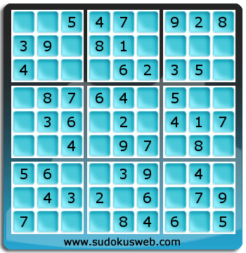 Sudoku de Niveau Très Facile Sudoku de Niveau Très Facile