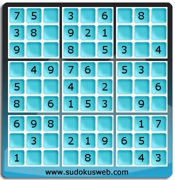 Sudoku de Niveau Très Facile Sudoku de Niveau Très Facile