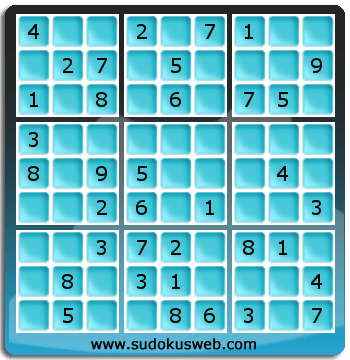 Sudoku de Nivel Fácil Sudoku de Nivel Fácil