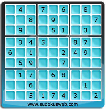 Sudoku von einfacher höhe