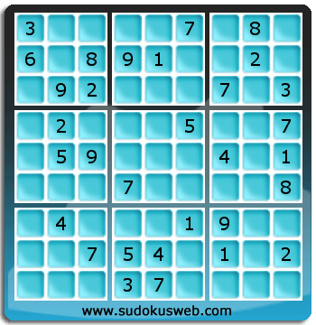 Sudoku von mittelmässiger höhe