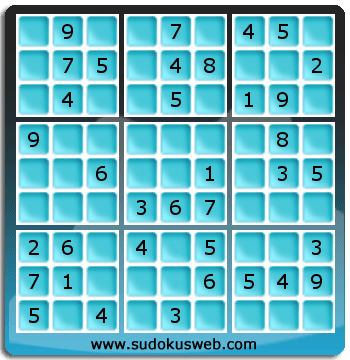 Sudoku von einfacher höhe