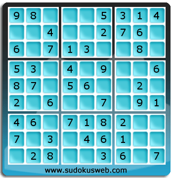 Sudoku de Niveau Très Facile Sudoku de Niveau Très Facile